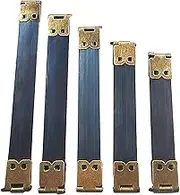50Pcs Metal Internal Flex Frame Kiss Clasp for Handbag Hinges Spring Bag Accessories for DIY Craft Coin Purse Bag Wallet Sewing Making 3.15/3.54/3.94/4.33/4.73 Inch (Cyan Antique)