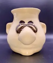 LaughMart Ugly Face Big Nose Open Nostrils Egg Separator - Stoneware