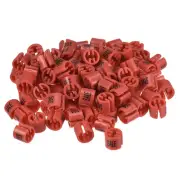 Clothes Hanger Marker Word SALE Fit 3.5mm Rod for Color Coding Red 100pcs