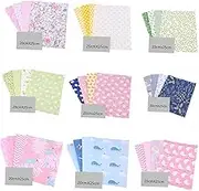 DIY Pure Cotton Striped Patchwork Patches 8 Pieces Handmade Fabric Patches for Home Decor Sky-Blue