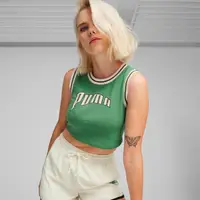 在飛比找momo購物網優惠-【PUMA】鋪棉背心 短版 休閒背心 女 流行系列P.Tea