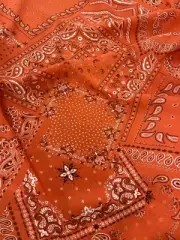 Bandana printed chiffon fabric by Yard