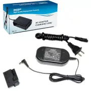 HQRP AC Adapter + DC Coupler for Canon EOS Rebel T2i T3i ACK-E8 ACKE8