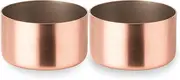 Mauviel 1830 M'Passion Copper & Stainless Steel 2-Piece Souffle Mold Set, Made In France