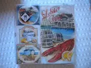 20 Mesafina Napkins CHOWDER BISQUE THEME Cocktail size Bouillabaisse