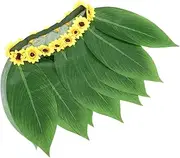 ROMANSENTIAL 1 Set Hawaiian Clothing Tulip Crochet Hook Theme Pool Grass Skirt Decoration Hula Skirt House Decor Simulation Garlands Festival Beach Party Fancy Dress Artificial Vines Garland