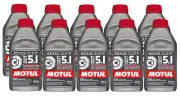 Motul DOT 5.1 - 5 Liters AM - Long Life Fully Synthetic Brake Fluid (10 x 0.5L)