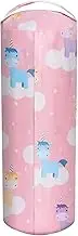 Bean Bag Cover Washable Canvas Bean Bag Chair Cover with Zipper Soft and Comfortable Plush Toy Organizer for Adult Children(Pink)
