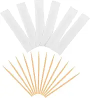 MOKKHNB Individually Wrapped Bamboo Toothpicks Clean Elegant Skewers for Parties and Restaurants for Appetizers Snacks Events Convenient and Portable for Home and Travel