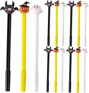 STOBOK Cute Halloween Pumpkin Bat Ghost Design Office Signature Pens Novelty Party