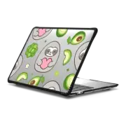 MacBook Pro 13-inch (M1 / M2 / Intel) Impact Case Cute Sloth Holding a Heart with Avocado Broccoli - Kawaii Animal with Fruit & Food in the Garden