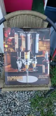 GODINGER TAPROOM Collection / SIX bottle Liquor Dispenser - New
