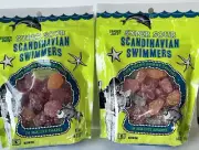2 Packs Trader Joe's Super Sour Scandinavian Swimmers Gummy CandIES 14oz ea