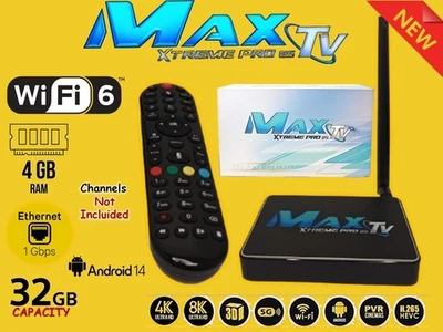 MaxTV Xtreme PRO 25 5G 8K QUAD CORE 64BIT ANDROID Box MaxTV 2025-2026
