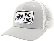 ZHATS Standard NCAA Officially Licensed Snapback Hat Big Rig Patch Gray White Defer