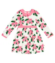[Mini Rodini] Mini Rodini Roses cotton dress Y 6/7 pink