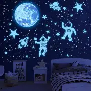 Glow in the Dark Stars Stickers, Glow in the Dark Moon for Ceiling Space Wall St