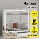 Embellir Bluetooth Makeup Mirror 58X46cm Crystal Hollywood with Light LED Vanity