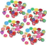 DECOMELODY Polymer Clay Slices: Fruit Nail Art Decoration 24-grids DIY Nail Charms for Manicure Cellphone Scrapbooking Resin Jewelry Making