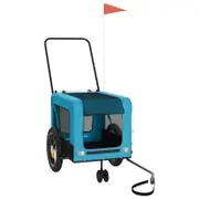 Andala Pets Pet Bike Trailer Blue and Black