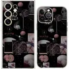 Pluto Outer Space Galaxy Star Sun Map Case Cover Silicone / Shockproof / MagSafe