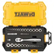 DeWALT Socket Set, 1/4-Inch & 3/8-Inch Drive, SAE/Metric, 34 - Piece New Sealed
