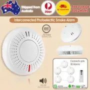 Wireless Interconnected Photoelectric Smoke Alarm Detector 10 Yr Lithium Battery