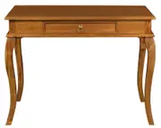 Queen Ann 1 Drawer Sofa Table (Light Pecan)