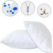 2/4/6 PACK 100% Cotton Terry Waterproof Pillow Protector Pillow Case 48*74CM