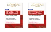 2 Pack L'Oreal Paris Revitalift Anti-Wrinkle + Firming Night Cream 1.7 oz Each
