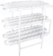 Hydroponics Growing System Kit,108 Plant Sites 3 Layers PVC-U Pipes Plant Grow