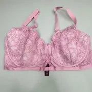 New Adore Me Bra 42DDD Underwire Lace Lightly Lined Cup Adjustable Strap