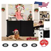 Durable 34” Tall Retractable Gate | Safety Mesh for Babies & Pets - 59” Wide
