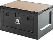 Takeda Corporation UN3-FSB50BK (Storage, Leisure, Outdoors), Black, 19.7 x 14.2 x 11.6 inches (50 x 36 x 29.5 cm), Folding Storage Box with Top Plate, Front Opening