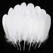 Natural Goose Feathers - 120Pcs 6-8 Inch Bulk Feathers for Crafts, White