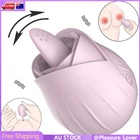 Rose Clitoris Tongue Licking Vibrator G Spot Nipple Stimulator Dildo USB Sex Toy