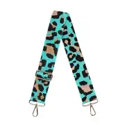 Aqua Leopard Adjustable Crossbody Bag Purse Strap