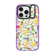 iPhone 16 Pro Impact Ring Stand Case MagSafe Compatible SLOWCOASTER Pokori pattern Phone Case
