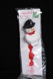 Russ Jingle Bell Babies SNOWMAN Pacifier BUddy Plush Clip NEW