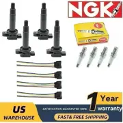 Ignition Coil and NGK Spark Plug For 01-10 Toyota Yaris Prius XA XB Echo 1.5L (for: Toyota)