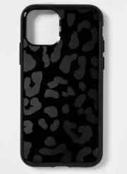 Heyday Bumper Phone Case for Apple iPhone 11 Pro/X/Xs - Black Leopard Print