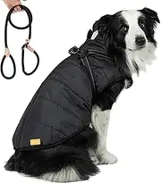 Furry King Dog Winter Coat, Furry Jacket for Dogs, Furry King Dog Jacket, Furry Dog Jacket with Harness, Dog Jacket for Small Medium Large Dogs (5XL,Black)