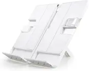 Book Stand Folding Book Stand Portable Reading Multifunction Desktop Book Stands for Students Study Adjustable Textbook Holder 10 x 7 inch