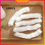 100PCS/LOT DISPOSABLE SHOWER CAP WOMEN MEN PLASTIC HAT BATH