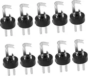 OKUMEYR 10Pcs Male Connector Plugs Microphone Plugs for Ktv Concerts Recording Studios Easy Installation Pin Audio Adapter for Versatile Use