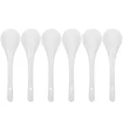 6 Pcs Spoon Fork Big Serving Food Large Spoons Utensils Kitchen