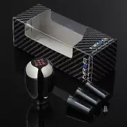 NRG ALUMINUM TYPE-R STYLE SHORT THROW 5-SPEED GEAR SHIFTER SHIFT KNOB BLACK/RED