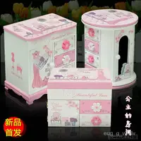 在飛比找蝦皮購物優惠-公主房間歐式公主韓國首飾盒木質飾品盒可愛音樂盒女友閨蜜生日禮