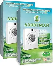ADUSTMAN Washing Machine Cleaner 30 Tablets Fresh For Front Load and Top Load Washers HE & Automatic Washer pack of 2