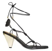 Sass And Bide Strappy Noon Heel Shoes Black Size 39 - 8.5 BNWT Clubbing Disco